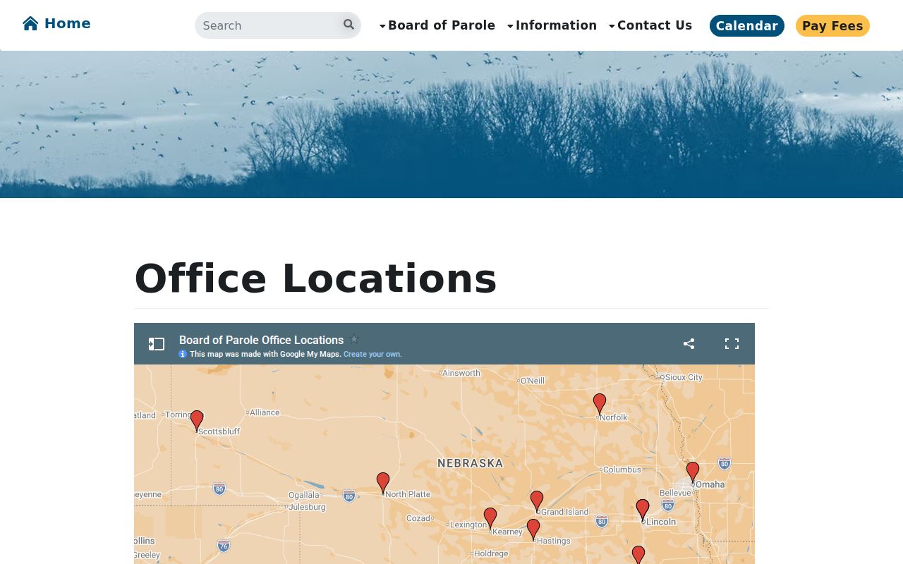 Buffalo County criminal records Kearney parole office directory